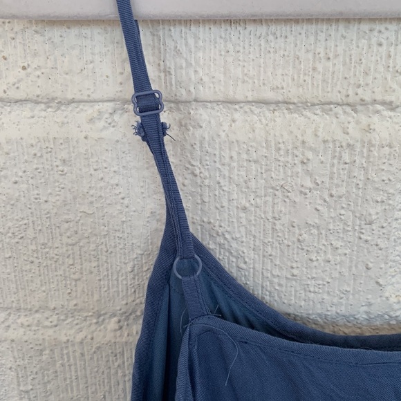 Motherhood Maternity Crochet Blue Maxi Dress size Medium - Picture 8 of 9